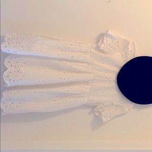 Zara linen romper with flower design